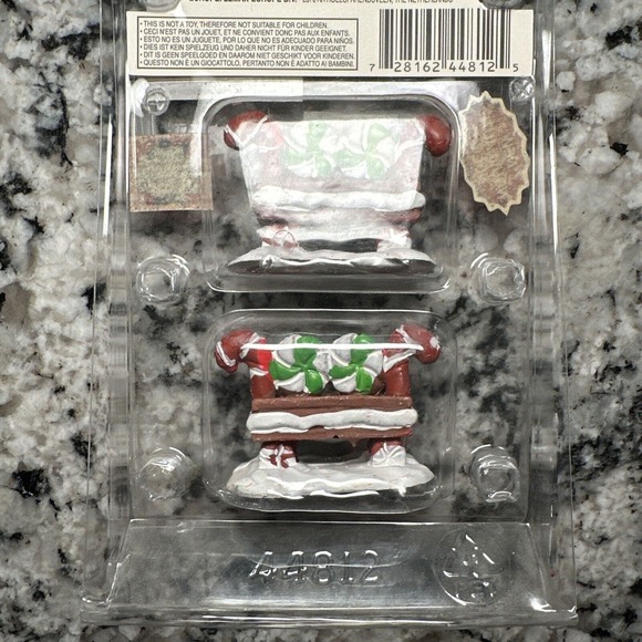 Lemax Peppermint Cookie Bench, Set Of 2 (Michael’s Exclusive Version) - Picture 4 of 5